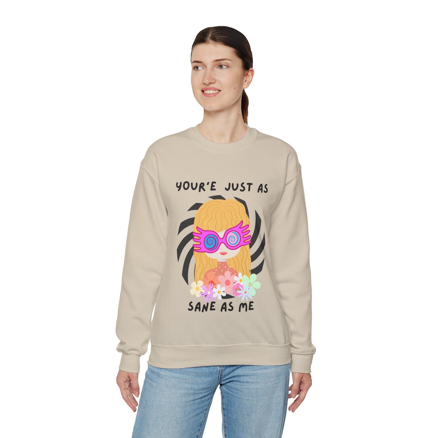 Just as Sane Unisex Heavy Blend™ Crewneck Sweatshirt