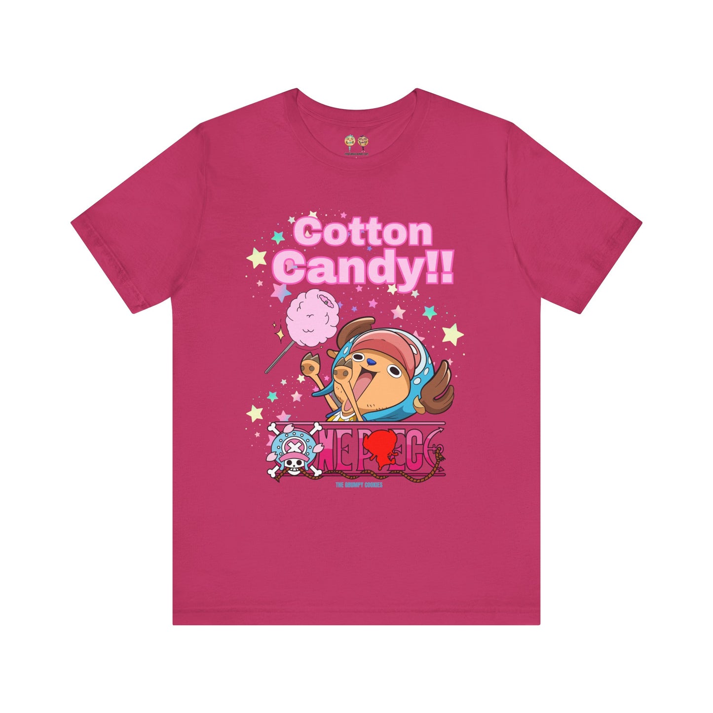 One Piece - Chopper Loves Cotton Candy Unisex Jersey Short Sleeve Tee