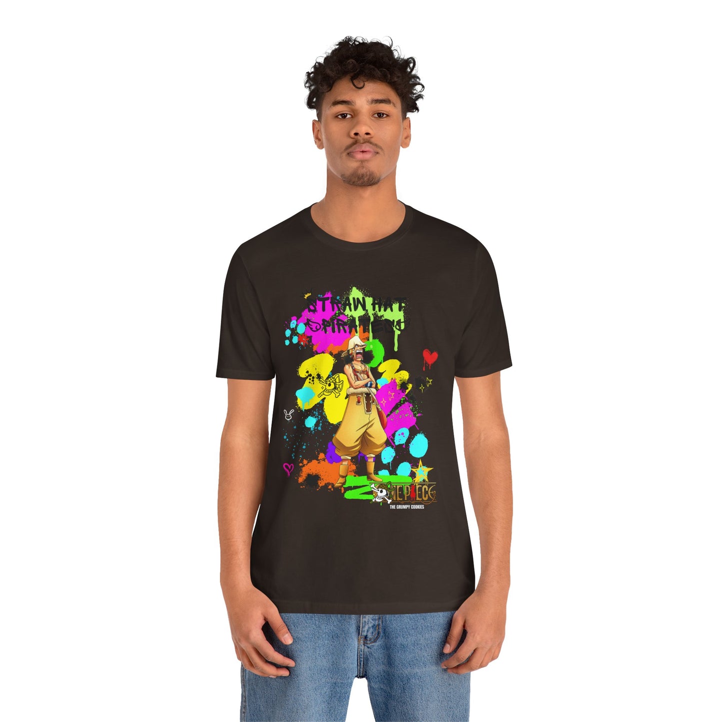 One Piece - Graffiti Usopp  Unisex Jersey Short Sleeve Tee