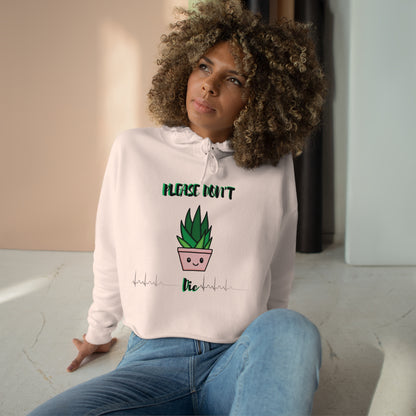 Please Don't Die Crop Hoodie