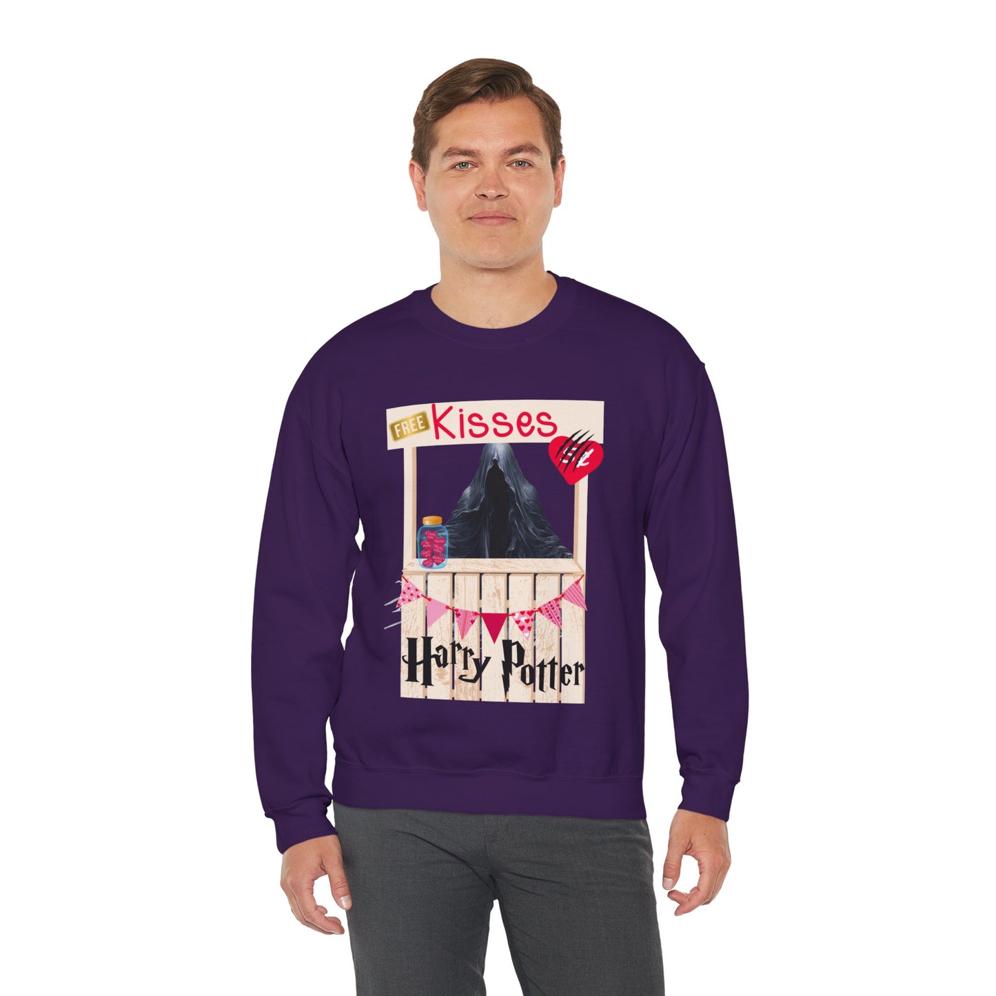 Free Kisses Unisex Heavy Blend™ Crewneck Sweatshirt