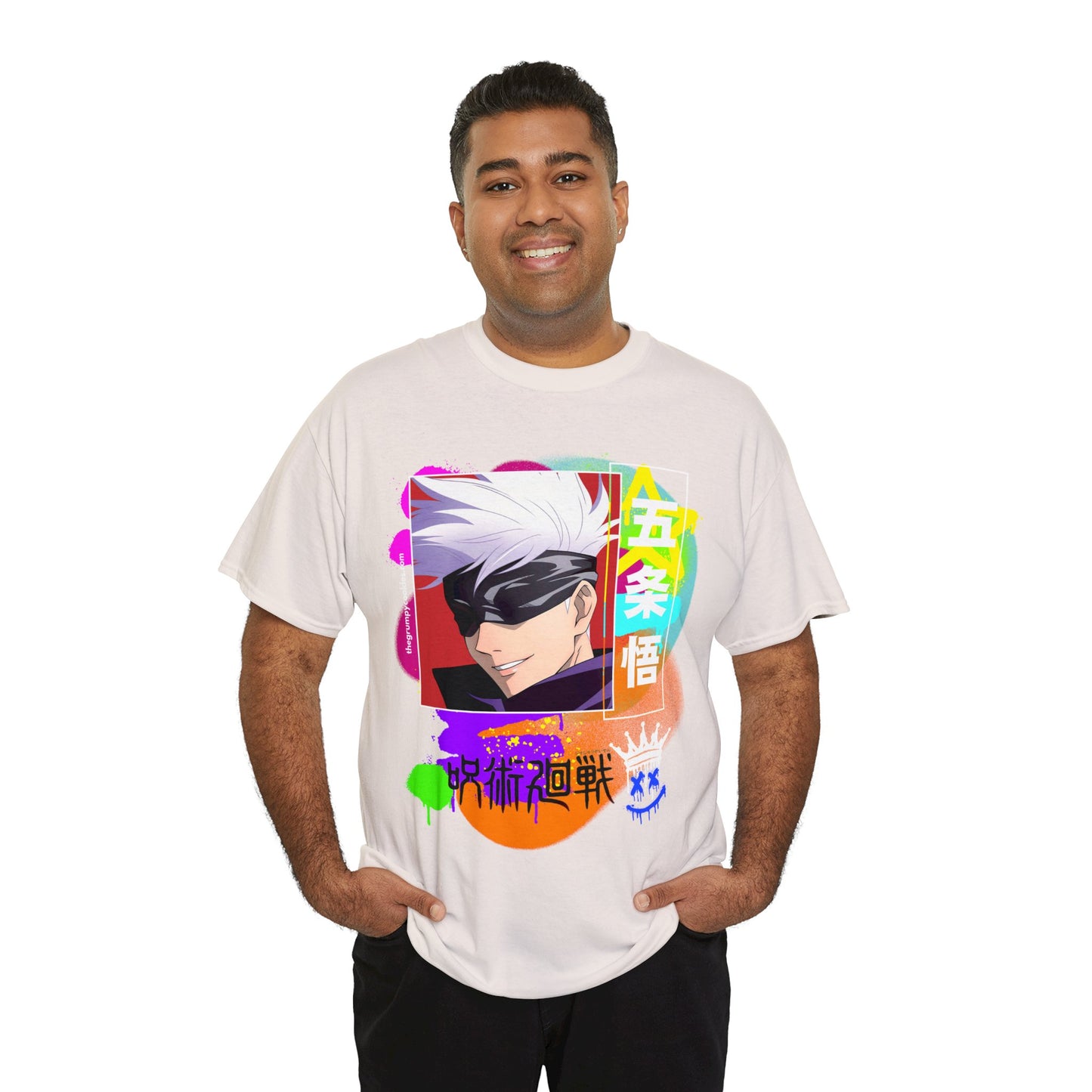 Gojo's Side Smile Unisex Heavy Cotton Tee