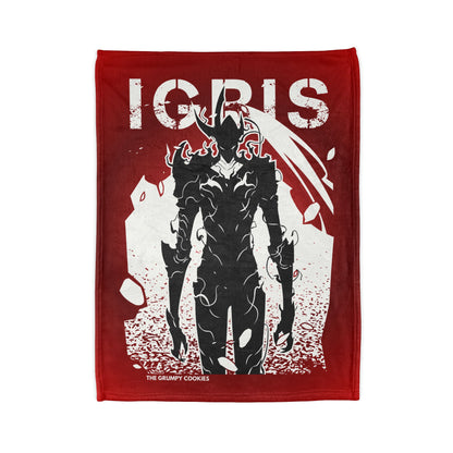 Solo Leveling- Igris The Bloodred Polyester Blanket