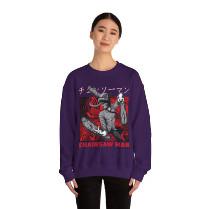 Denji Chainsaw Man  Unisex Heavy Blend™ Crewneck Sweatshirt