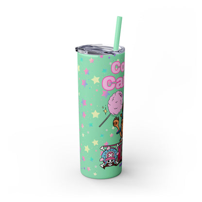 One Piece - Chopper Loves Cotton Candy Skinny Tumbler with Straw, 20oz