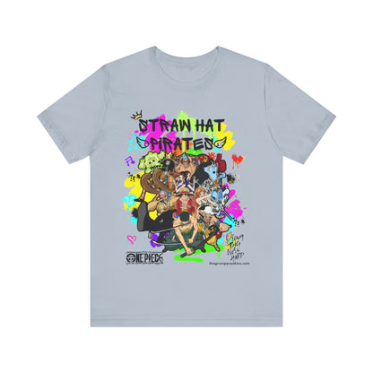 Graffiti Straw Hats Unisex Jersey Short Sleeve Tee