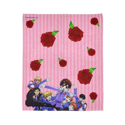 Kiss Kiss Fall in Love Polyester Blanket