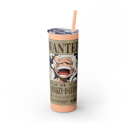 One Piece - Luffy Fifth Gear Skinny Tumbler with Straw, 20oz