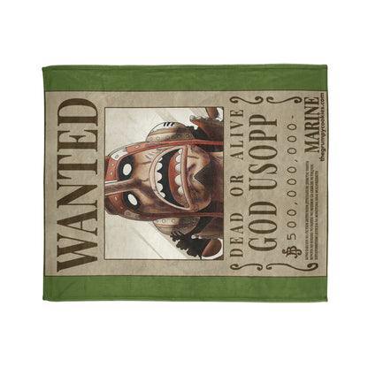 Usopp Wanted Poster Polyester Blanket