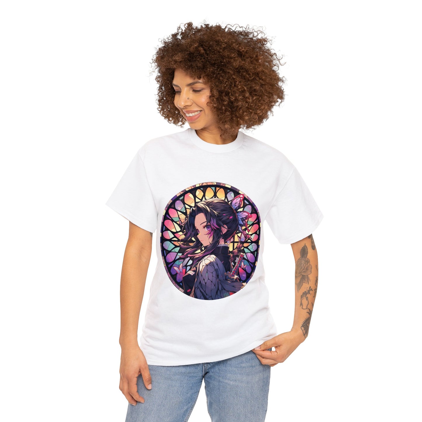 Stained Glass Shinobu Kocho Series Unisex Heavy Cotton Tee