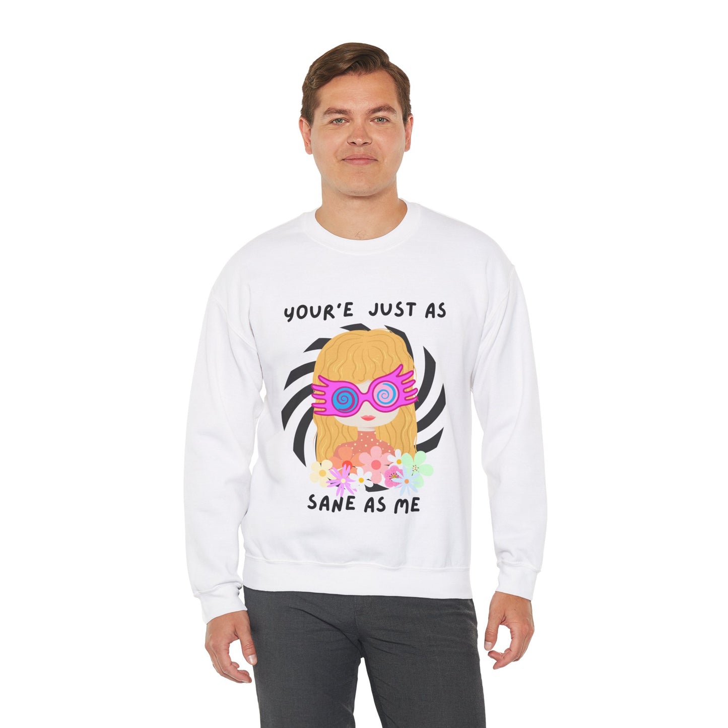 Just as Sane Unisex Heavy Blend™ Crewneck Sweatshirt