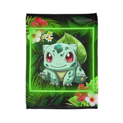 Pokemon- Aloha Bulba Polyester Blanket