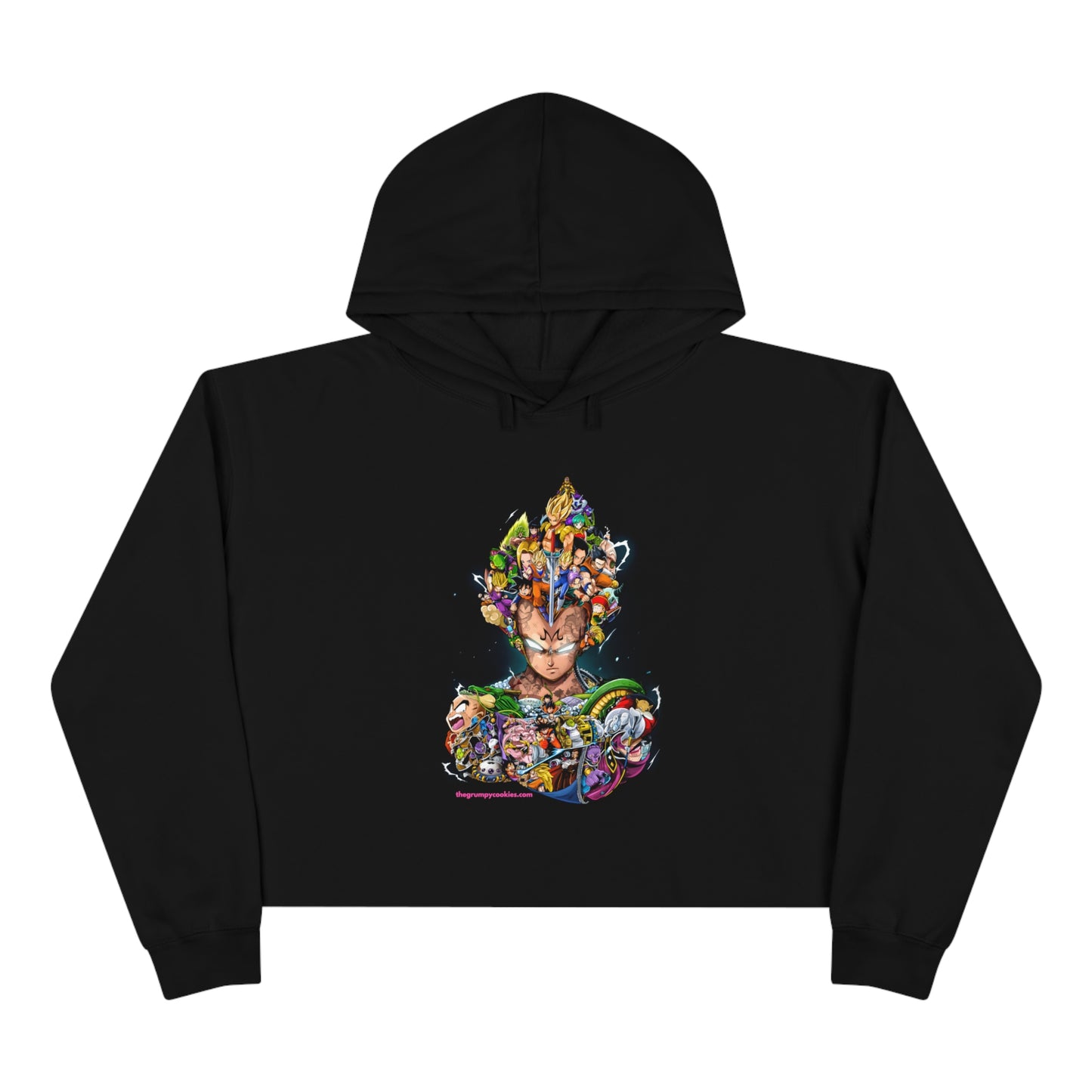 Dragon Ball Z Majin Vegeta Crop Hoodie