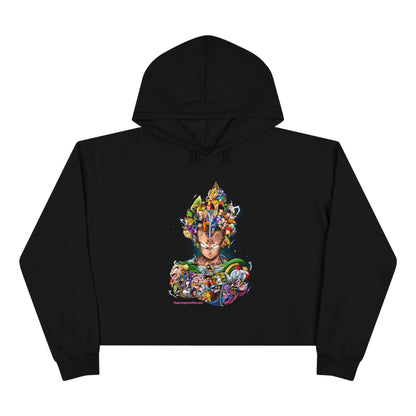 Dragon Ball Z Majin Vegeta Crop Hoodie