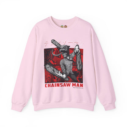 Denji Chainsaw Man  Unisex Heavy Blend™ Crewneck Sweatshirt