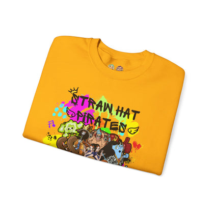One Piece - Graffiti Straw Hat Crew Unisex Heavy Blend™ Crewneck Sweatshirt