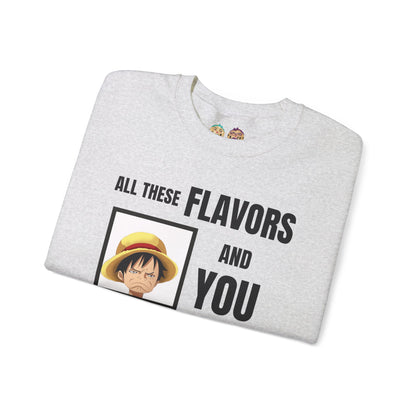 Luffy Choose to Be Salty  Unisex Heavy Blend™ Crewneck Sweatshirt