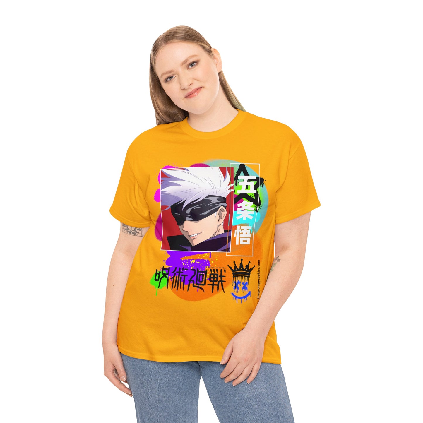 Gojo's Side Smile Unisex Heavy Cotton Tee