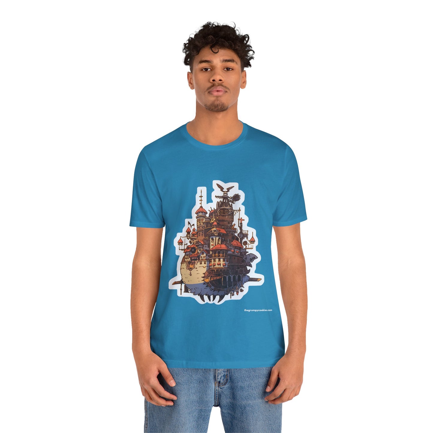 Howl's Moving Castle Jersey Short Sleeve Tee