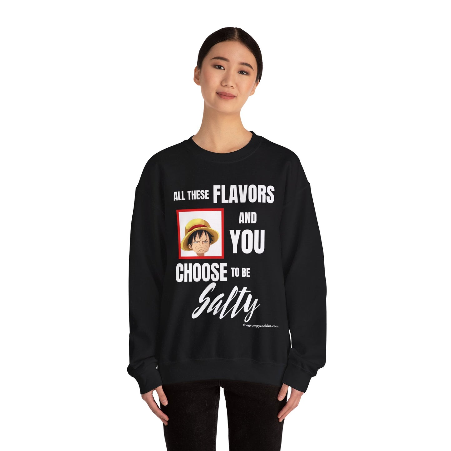 Luffy Choose to Be Salty  Unisex Heavy Blend™ Crewneck Sweatshirt