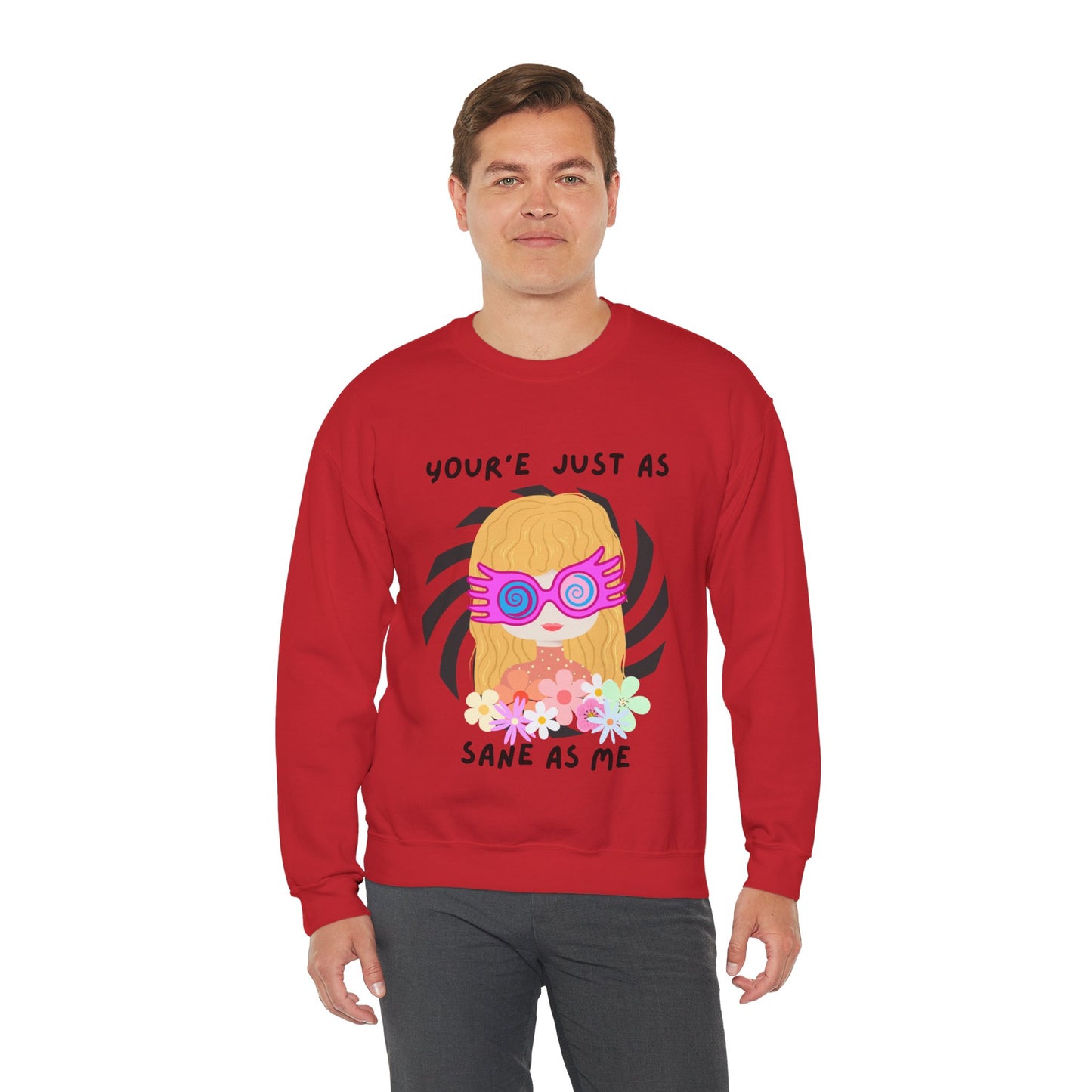 Just as Sane Unisex Heavy Blend™ Crewneck Sweatshirt