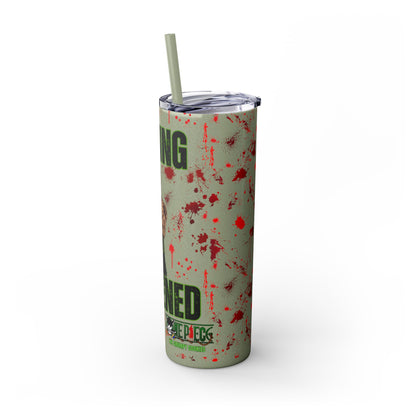 One Piece - Zoro Nothing Happened Skinny Tumbler with Straw, 20oz