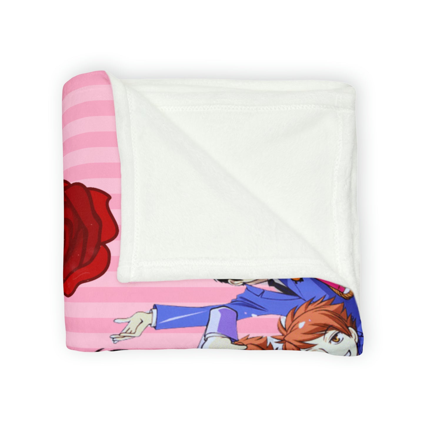 Kiss Kiss Fall in Love Polyester Blanket