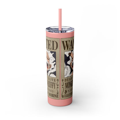 One Piece - Luffy Fifth Gear Skinny Tumbler with Straw, 20oz