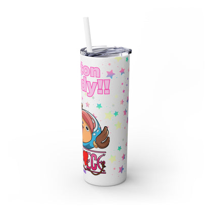 One Piece - Chopper Loves Cotton Candy Skinny Tumbler with Straw, 20oz