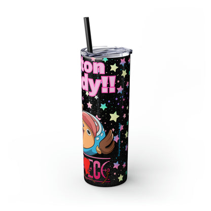 Chopper Skinny Tumbler with Straw, 20oz