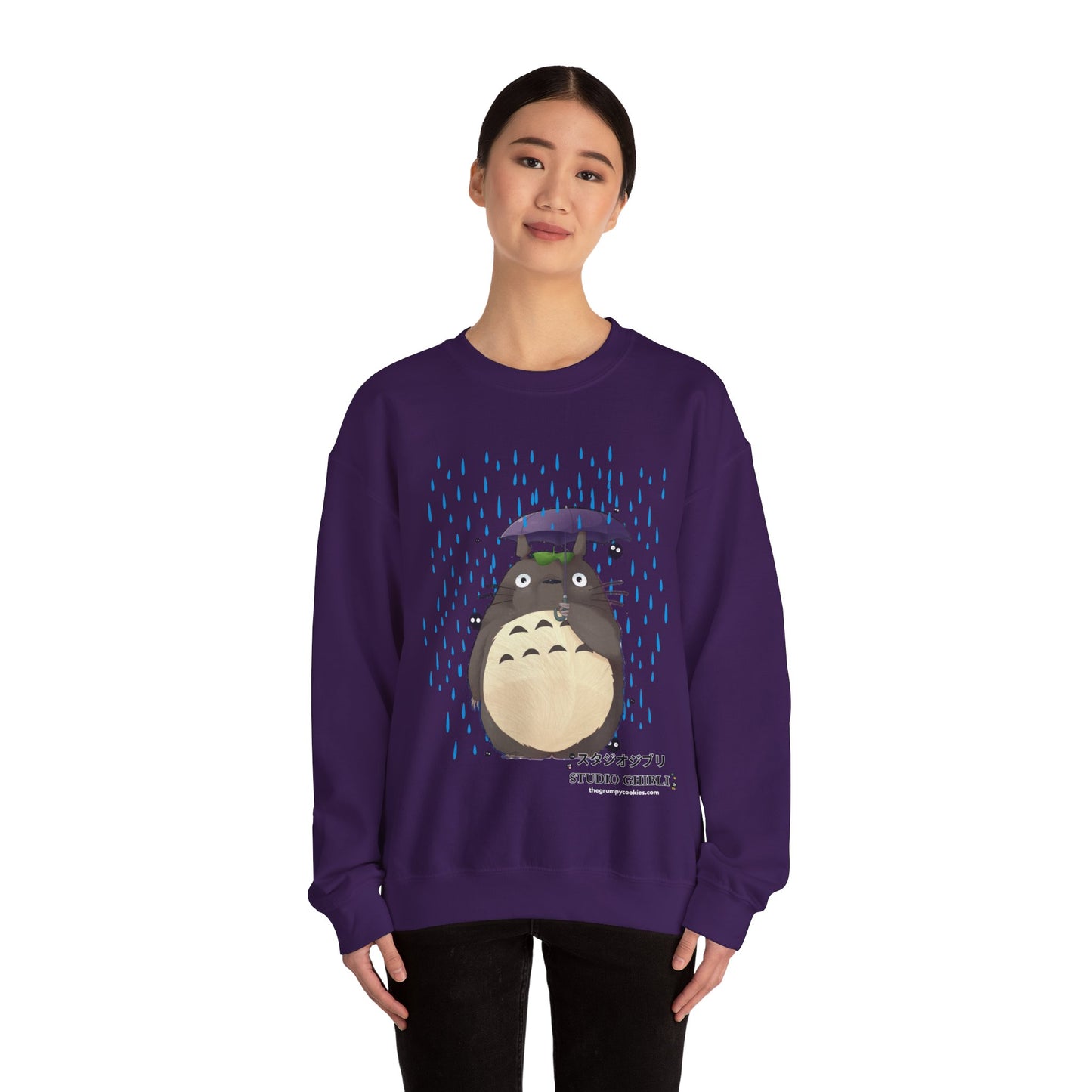 Totoro in the Rain Unisex Heavy Blend™ Crewneck Sweatshirt