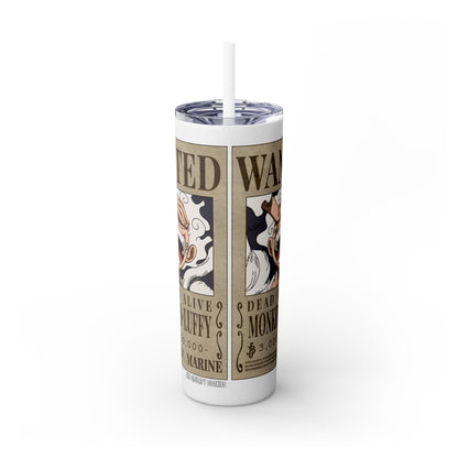 One Piece - Luffy Fifth Gear Skinny Tumbler with Straw, 20oz