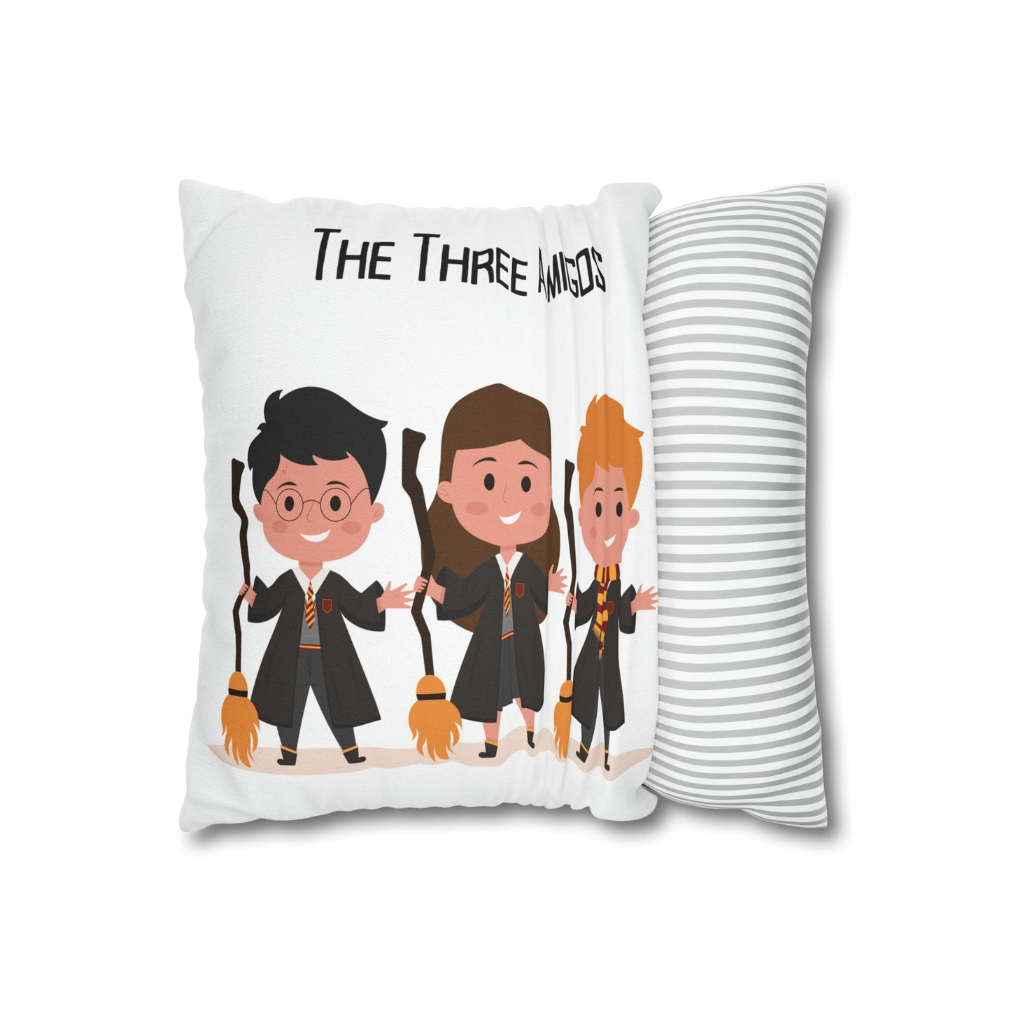 Three Amigos Spun Polyester Square Pillow Case