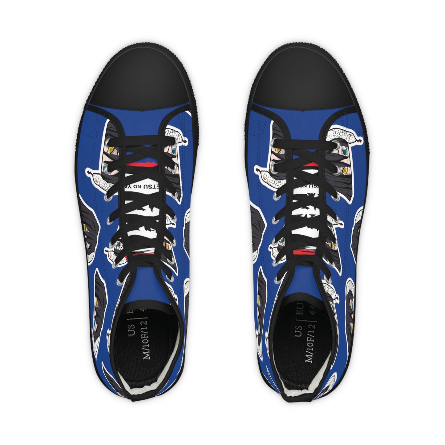 Super Serious Iguro Men's High Top Blue Sneakers