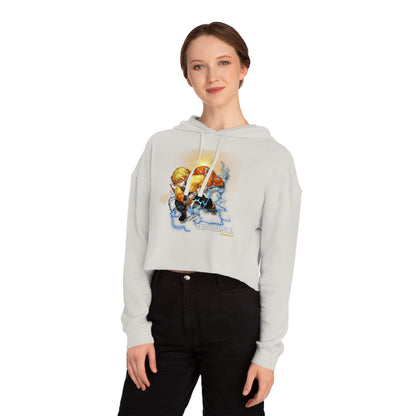 Demon Slayer - Zenitsu Agatsuma Crew Women’s Cropped Hooded Sweatshirt