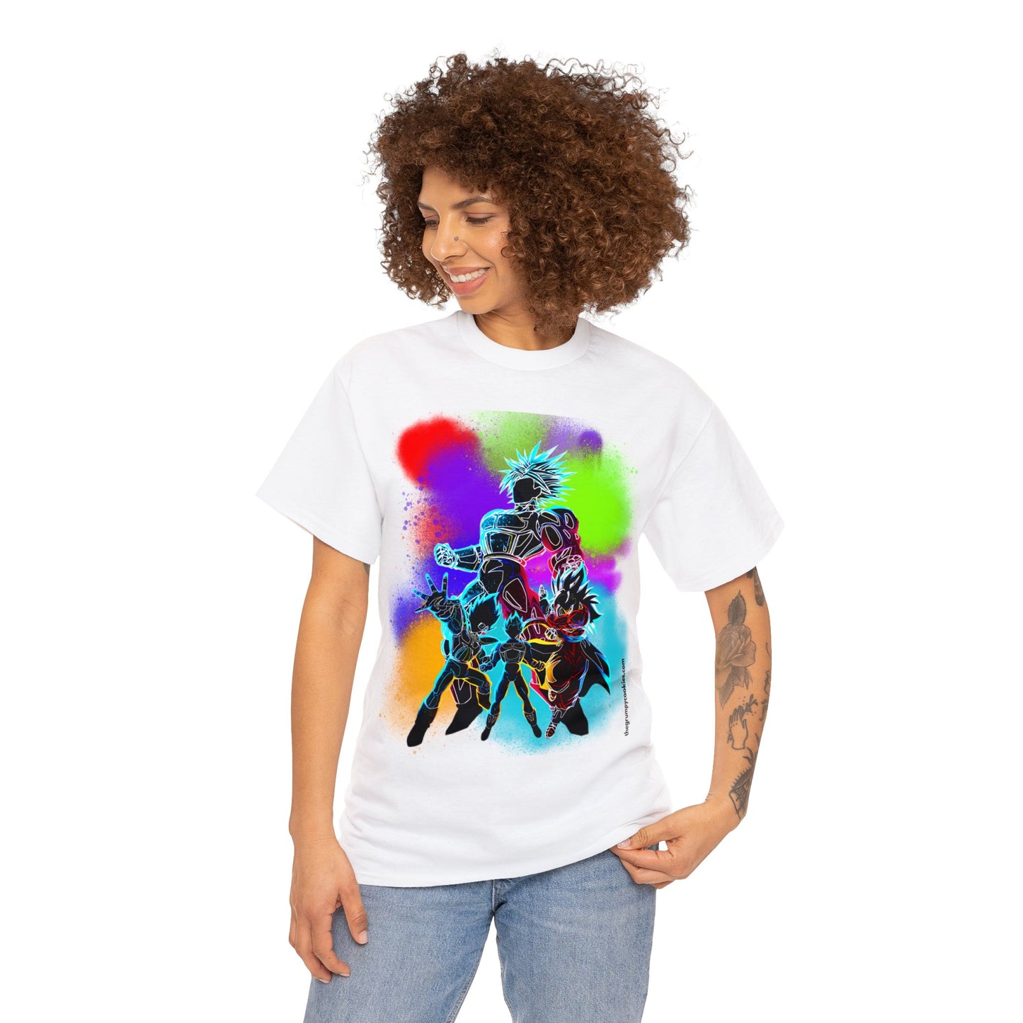 Dragon Ball Z Technicolor Unisex Heavy Cotton Tee