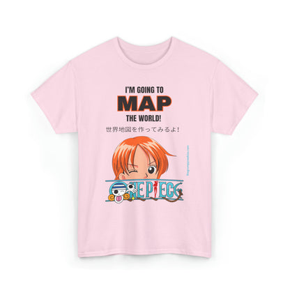 Map the World Unisex Heavy Cotton Tee