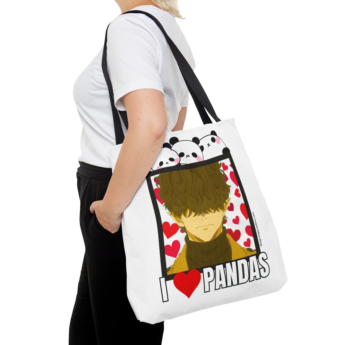 Mr Villian Loves Pandas Tote Bag