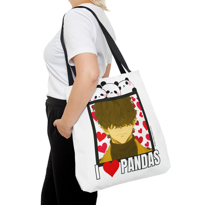 Mr Villian Loves Pandas Tote Bag