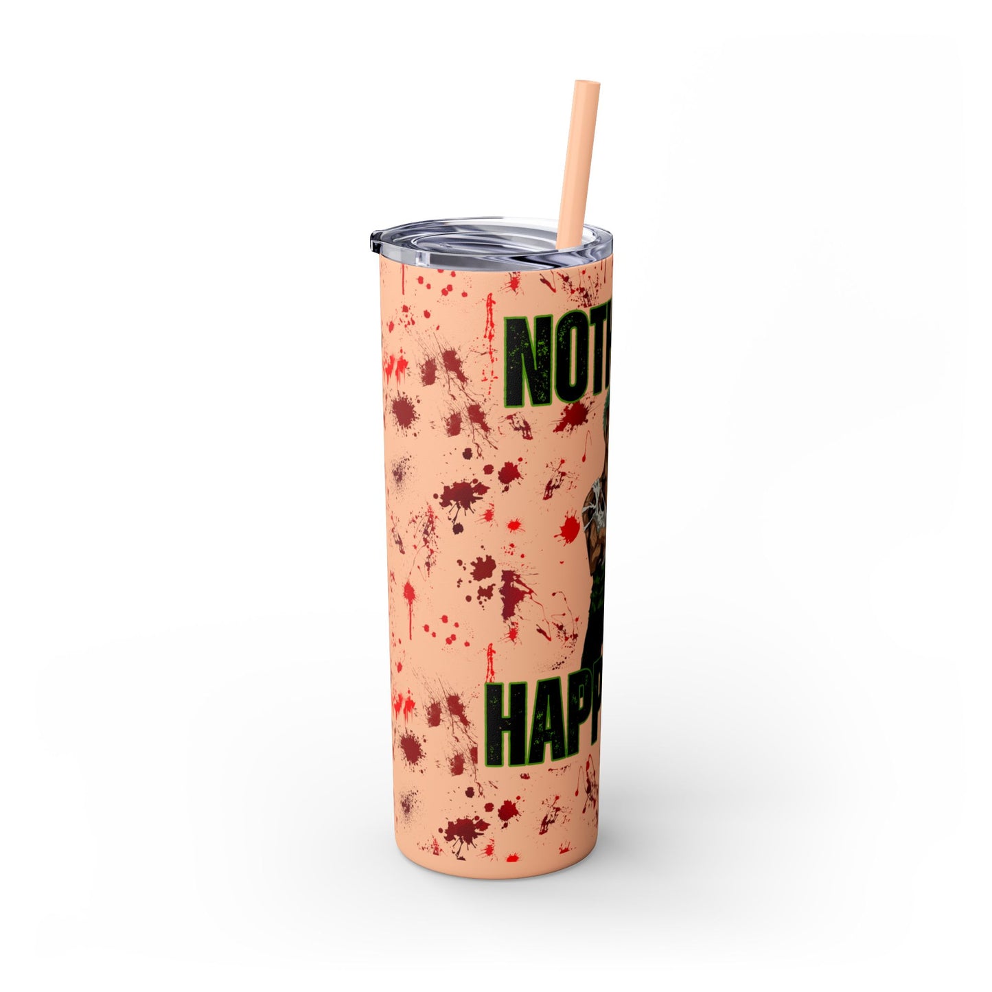 One Piece - Zoro Nothing Happened Skinny Tumbler with Straw, 20oz