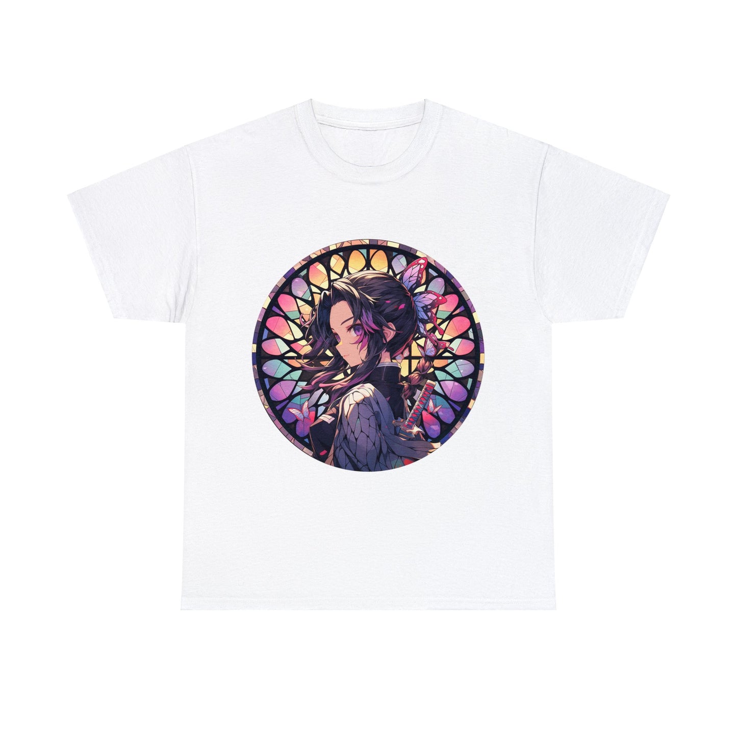 Stained Glass Shinobu Kocho Series Unisex Heavy Cotton Tee