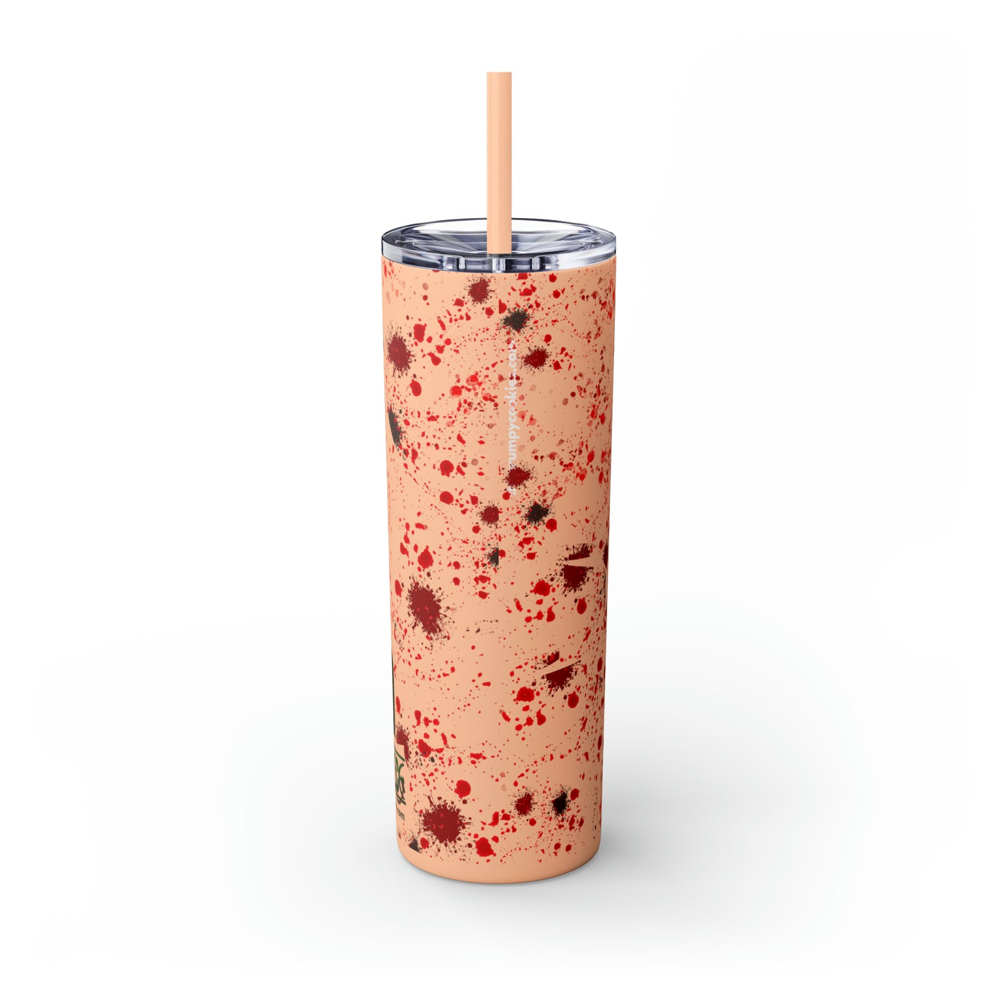 Zoro Nothing Happened Skinny Tumbler with Straw, 20oz