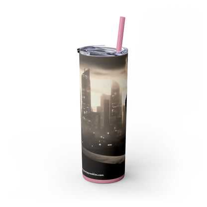 Spike in the City Skinny Tumbler with Straw, 20oz