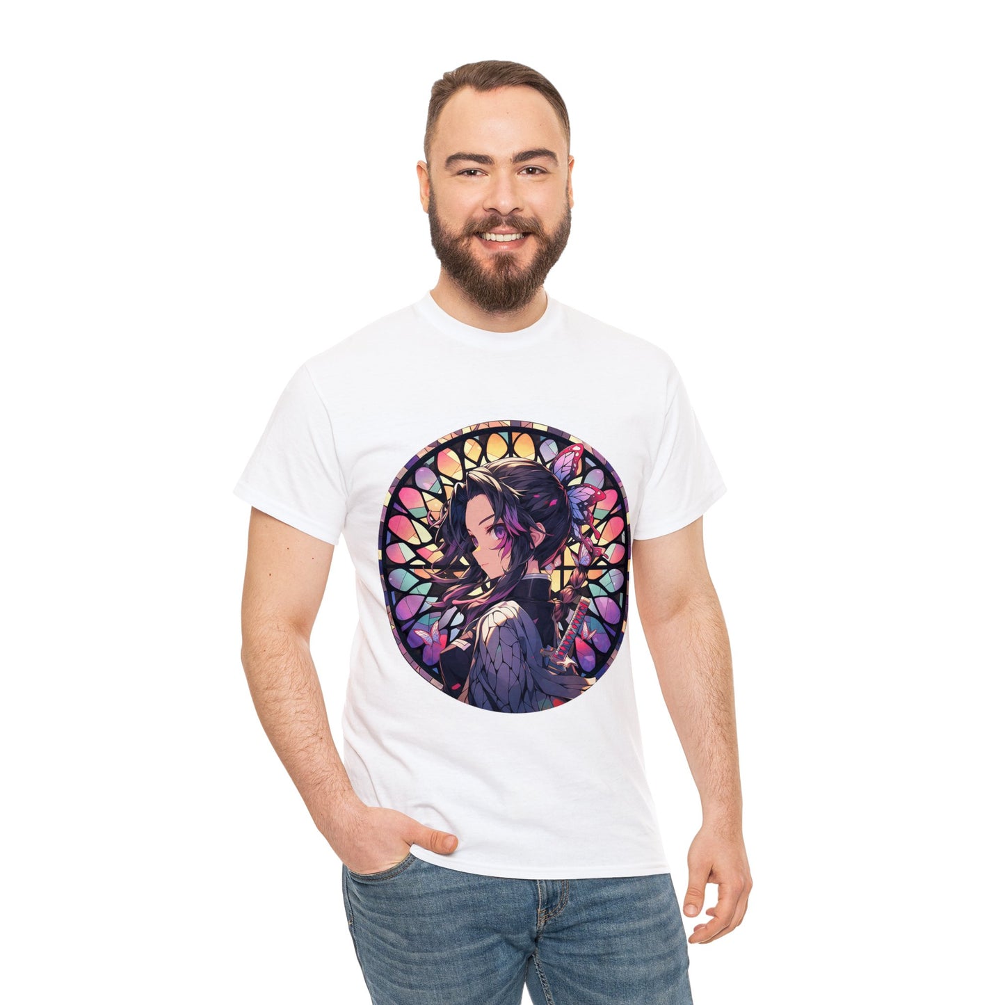 Stained Glass Shinobu Kocho Series Unisex Heavy Cotton Tee