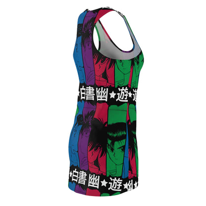 Yu Yu Hakusho Power of Four Women's Racerback Dress