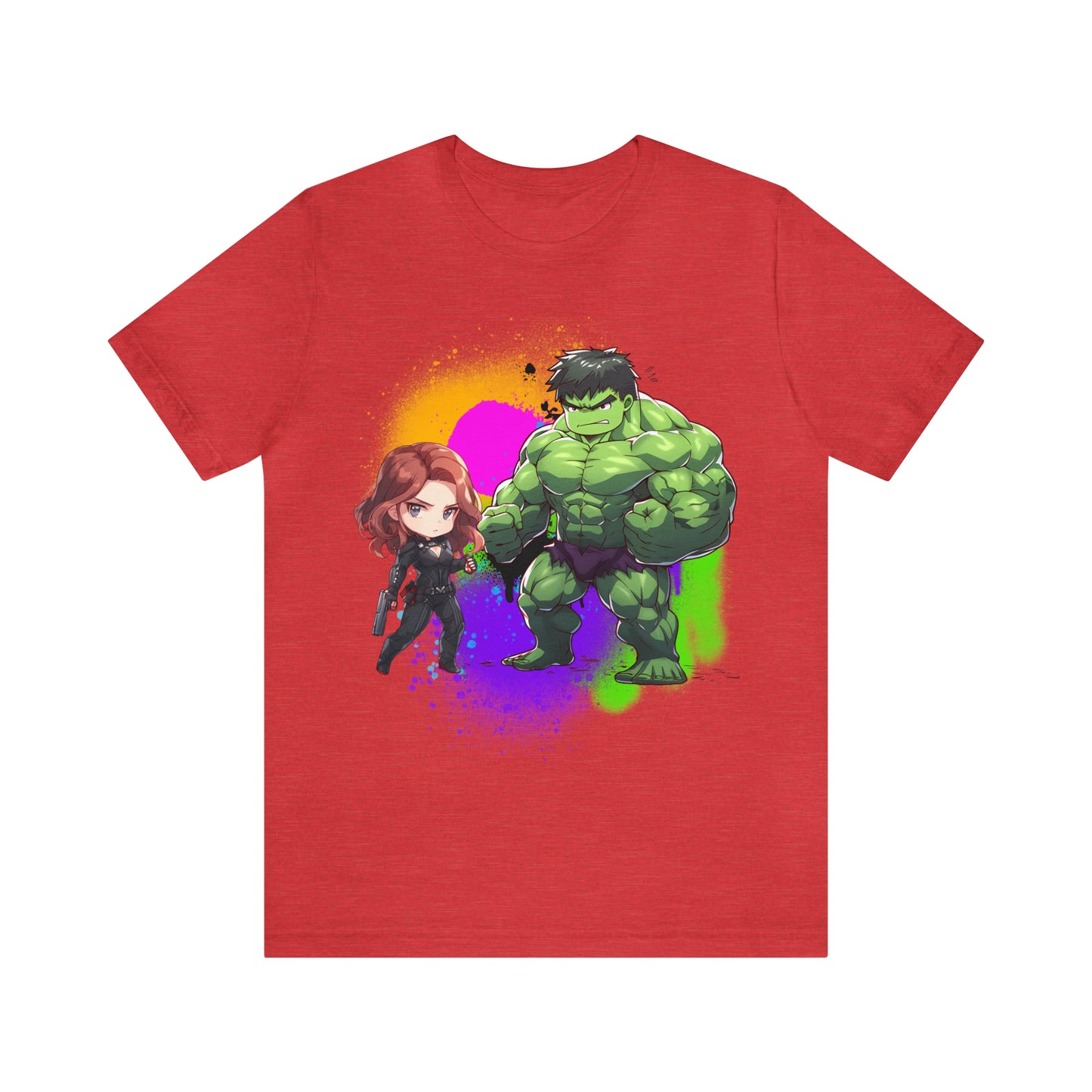 Hulk Loves Black Widow Jersey Short Sleeve Tee