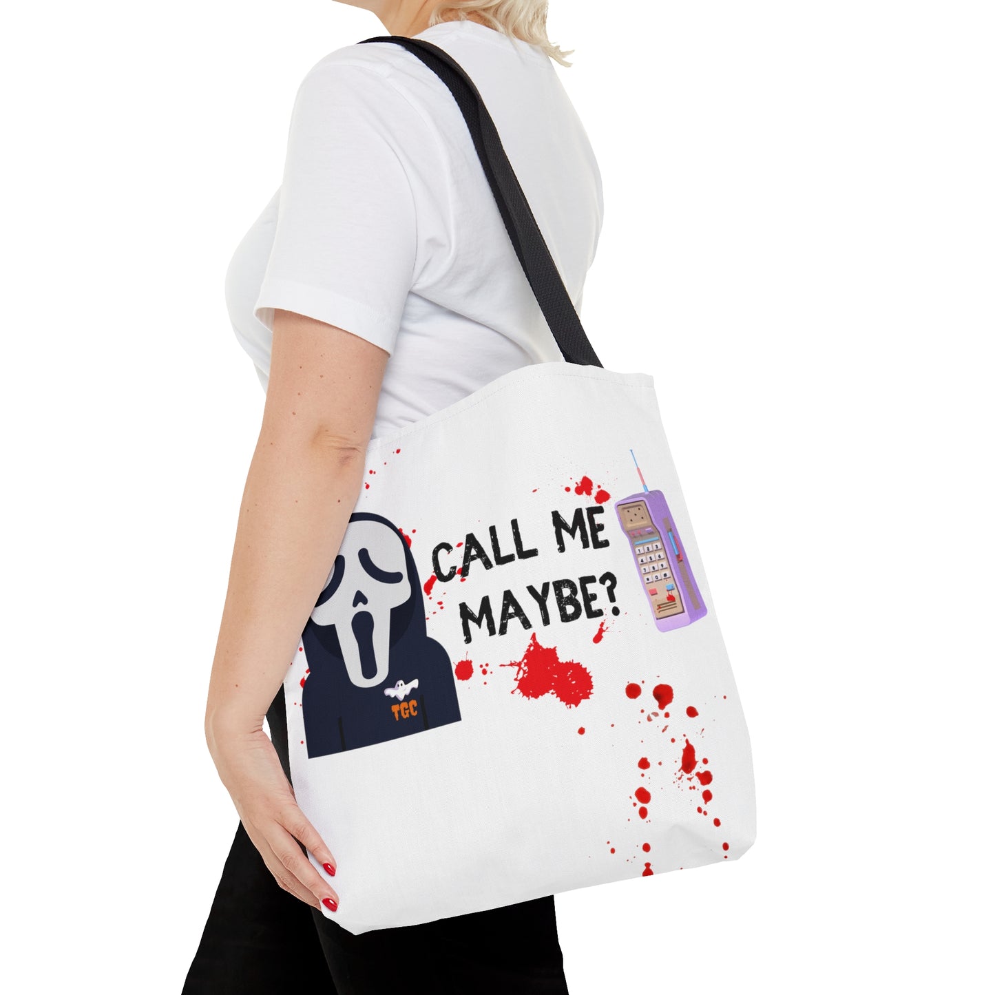 Ghostface Call Me Tote Bag