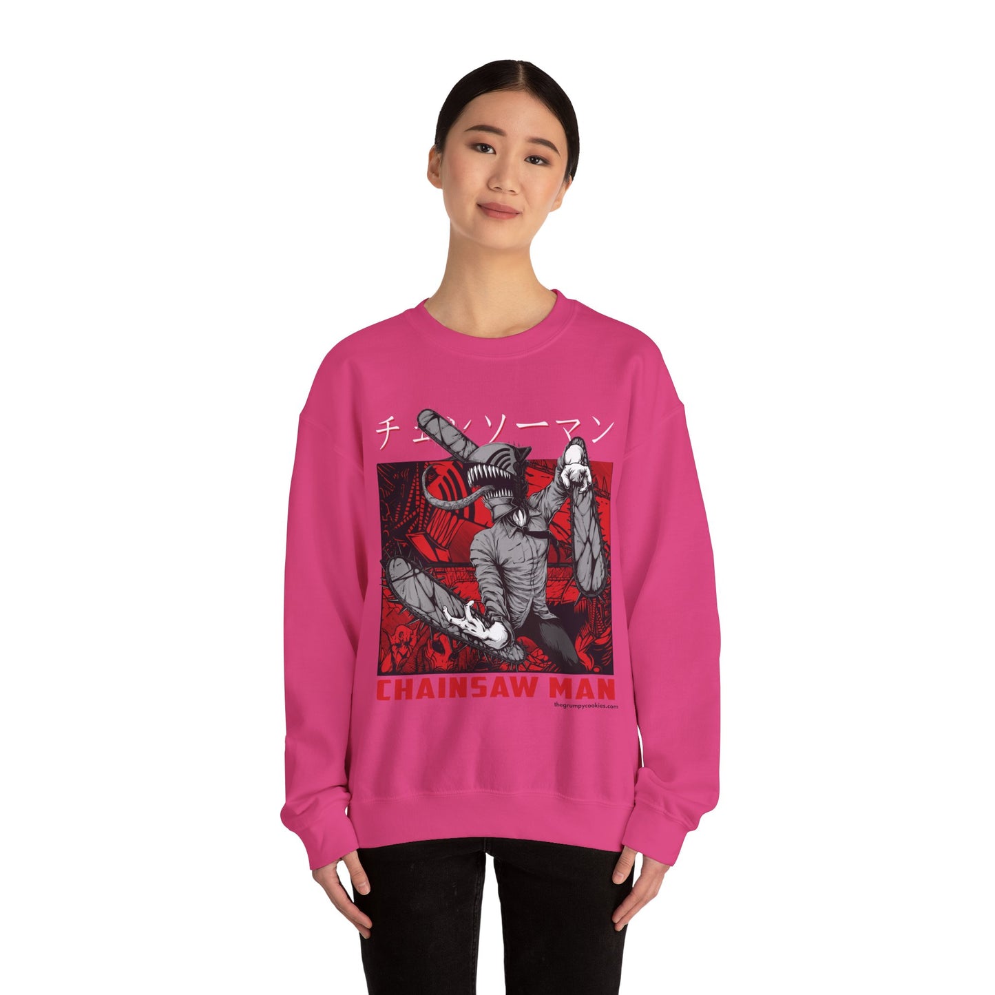 Denji Chainsaw Man  Unisex Heavy Blend™ Crewneck Sweatshirt