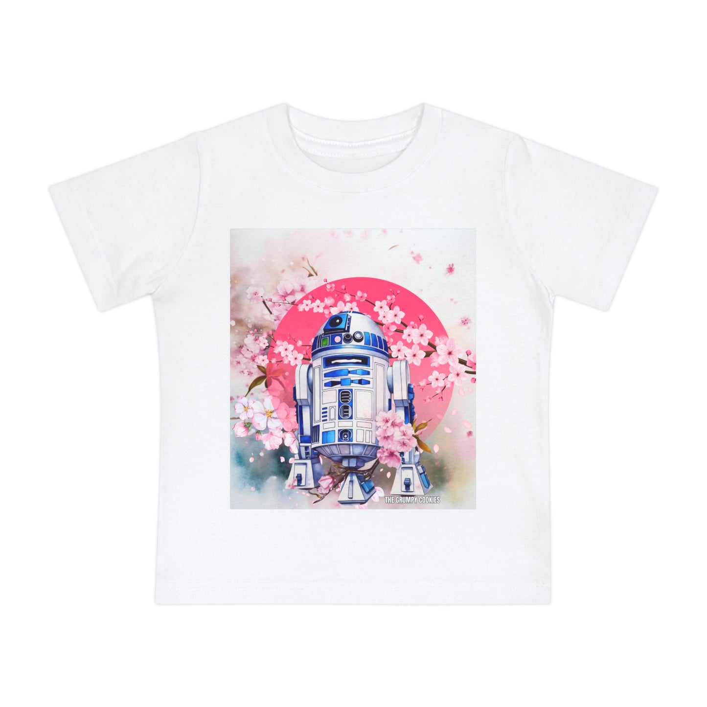 Star Wars - Cherry Blossom R2D2 Baby Short Sleeve T-Shirt