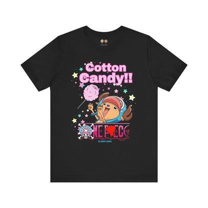 One Piece - Chopper Loves Cotton Candy Unisex Jersey Short Sleeve Tee